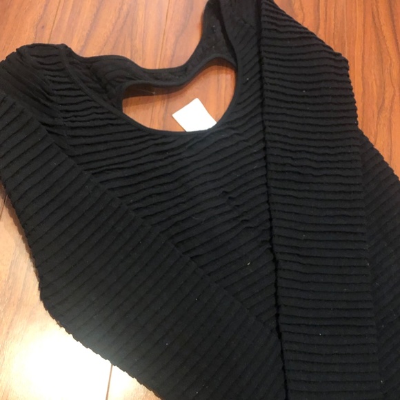 ribbed long sleeve body con dress - Picture 4 of 5